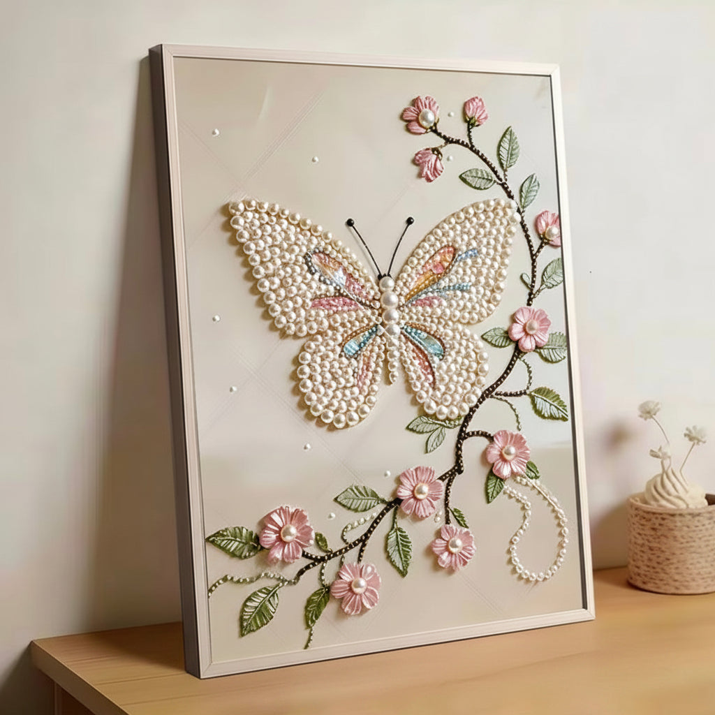 Butterfly & Blossom 5D Pearl Painting Kit