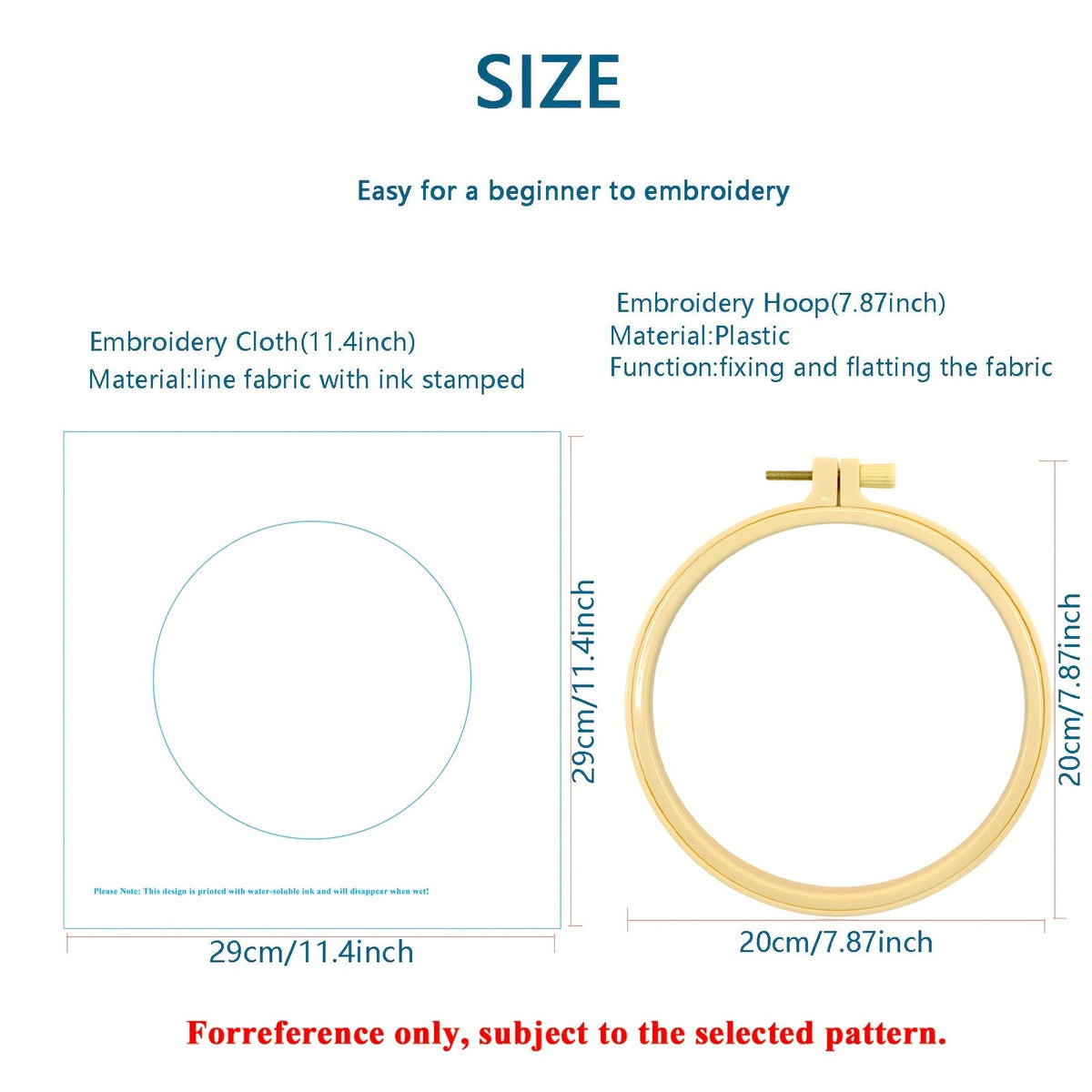 Warm Sunflower Embroidery Kit — Beginner Full Tool Set | Thread, Needle, Hoop & Pattern Included