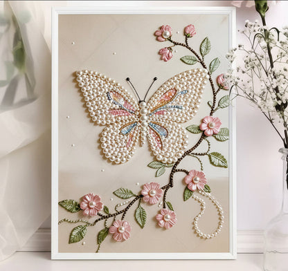 Butterfly & Blossom 5D Pearl Painting Kit