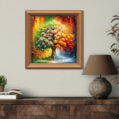 Four Seasons Tree 11CT Cross-Stitch Kit 36x36cm
