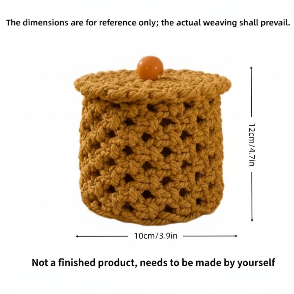 Crochet Woven Storage Basket DIY Craft Kit - Ginger