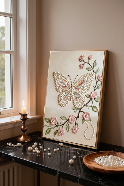 Butterfly & Blossom 5D Pearl Painting Kit
