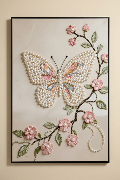 Butterfly & Blossom 5D Pearl Painting Kit