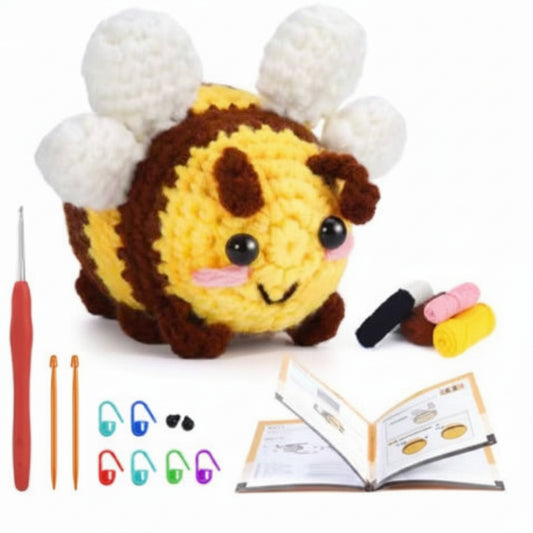Bumblebee Amigurumi Crochet Kit – Beginner DIY Plush