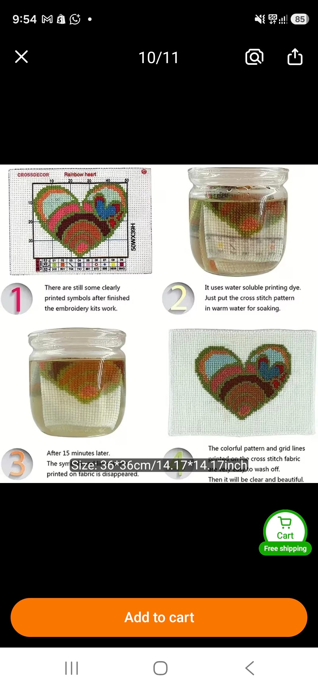 Stone House Garden Path 11CT Cross-Stitch Kit 30x30cm