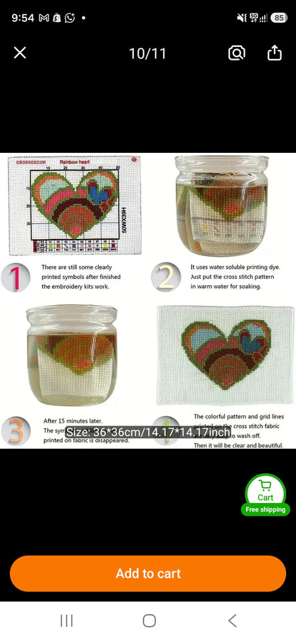 Stone House Garden Path 11CT Cross-Stitch Kit 30x30cm